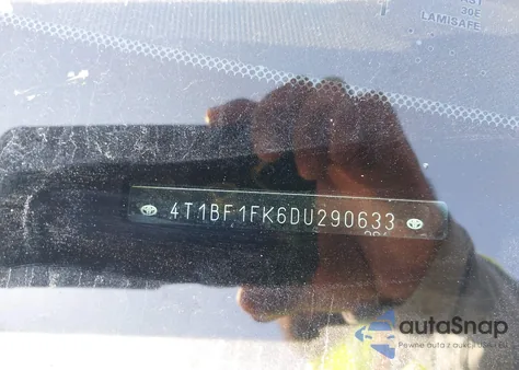 2013 Toyota Camry Le from USA, damaged, VIN 4T1BF1FK6DU290633